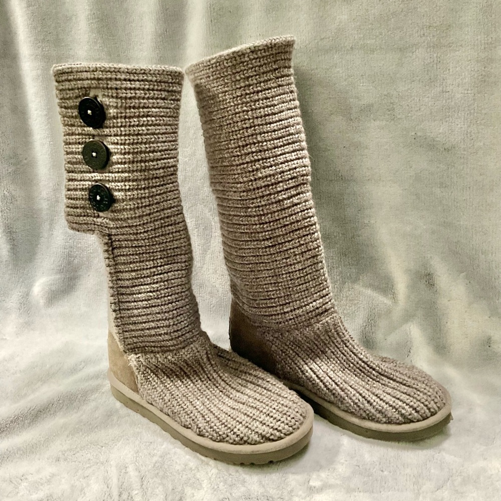 UGG Women's Classic Cardy Knit Button Boots